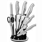 Kitchen Knife Set with Rotating Block 7-Piece Set (Multiple Colours) by Nuovva