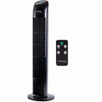 Electric Oscillating Tower Fan - 33 Inches (Black/White)