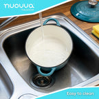 Light Blue Cast Iron Dutch Oven with Lid - 2L, 20cm