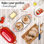 Cast Iron Dutch Oven – Double Round Bread Loaf Pot – 16cm Diameter, (Multiple Colours), by Nuovva