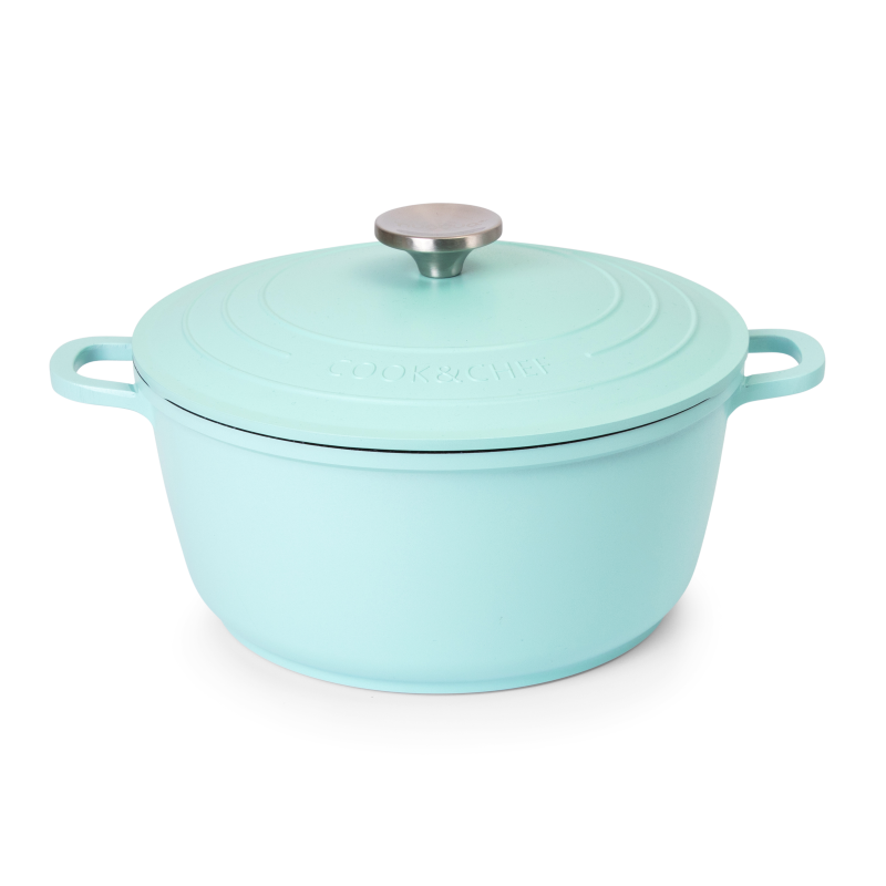 Aluminium Casserole Pot with Lid - 4L - 24cm, (Multiple Colours) by Nuovva