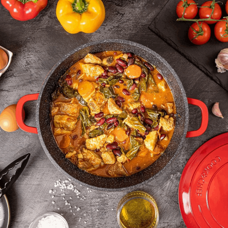 Cream Induction Non-Stick Frying Pan (Multiple Sizes), by Nuovva