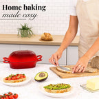 Enamelled Cast Iron Bread Loaf Pot – 22.5 × 14cm, Dutch Oven (Multiple Colours), by Nuovva