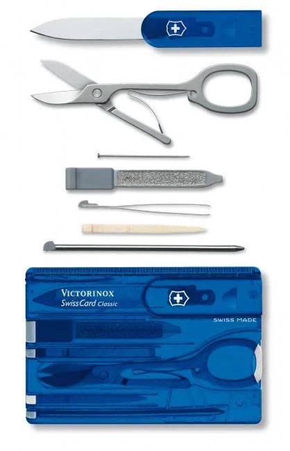 Victorinox Swiss Card Classic by DPC – 10 Tools in One (Multiple Colors)