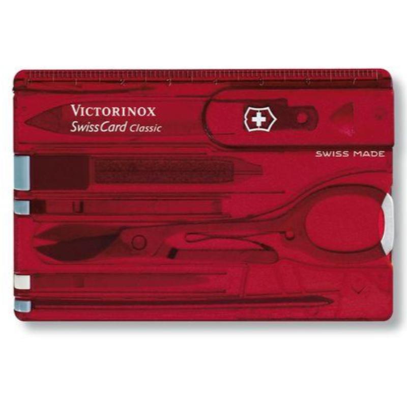Victorinox Swiss Card Classic by DPC – 10 Tools in One (Multiple Colors)