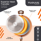 Copper Induction Non-Stick Sauté Pan With Lid – 28cm, by Nuovva