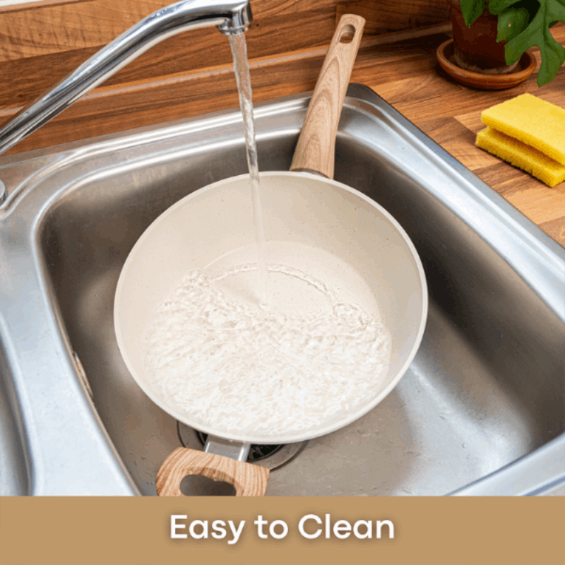 Induction Non-Stick Sauté Pan With Lid - 28cm( Multiple Colours) by Nuovva